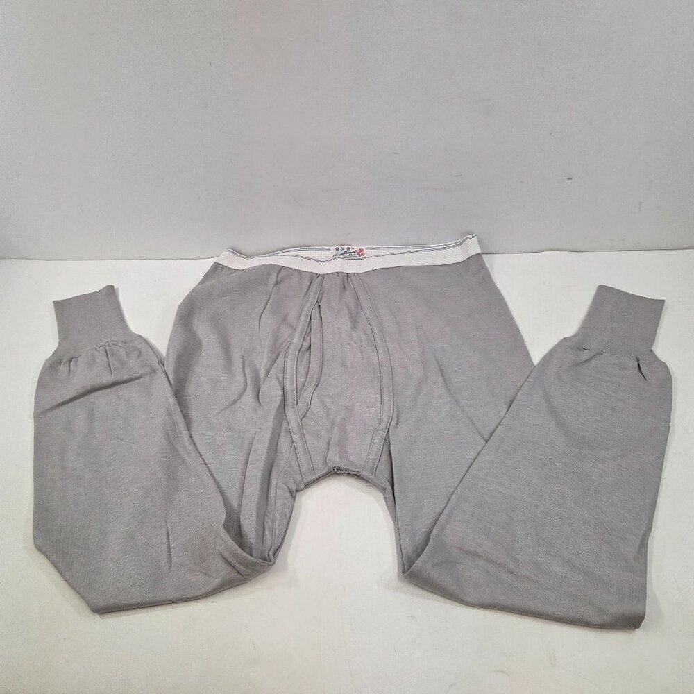 Vintage Chrysanthemum Mens Long John Underwear NEW Size 36 Gray